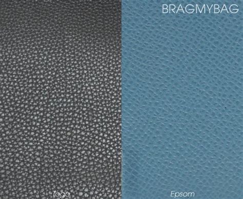 types of hermes leathers|epsom leather hermes vs togo.